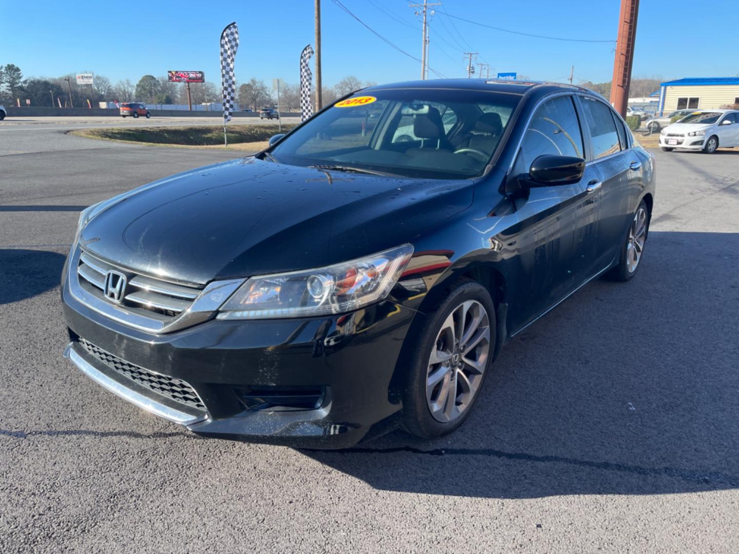 2013 Black Honda Accord (1HGCR2F51DA) with an 4-Cyl, i-VTEC, 2.4 Liter engine, Automatic, CVT transmission, located at 8008 Warden Rd, Sherwood, AR, 72120, (501) 801-6100, 34.830078, -92.186684 - Photo#3